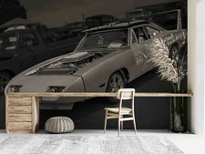 3D American Classic Car Wallpaper Wall Murals Removable Wallpaper 832