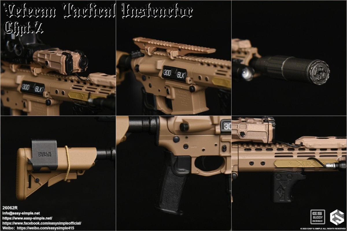 1:6 scale Easy & Simple Veteran Tactical Instructor Chapter