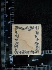 Ivy Frame Rubber Stamp 1.5 x 1.75 inches Wood Mounting 236