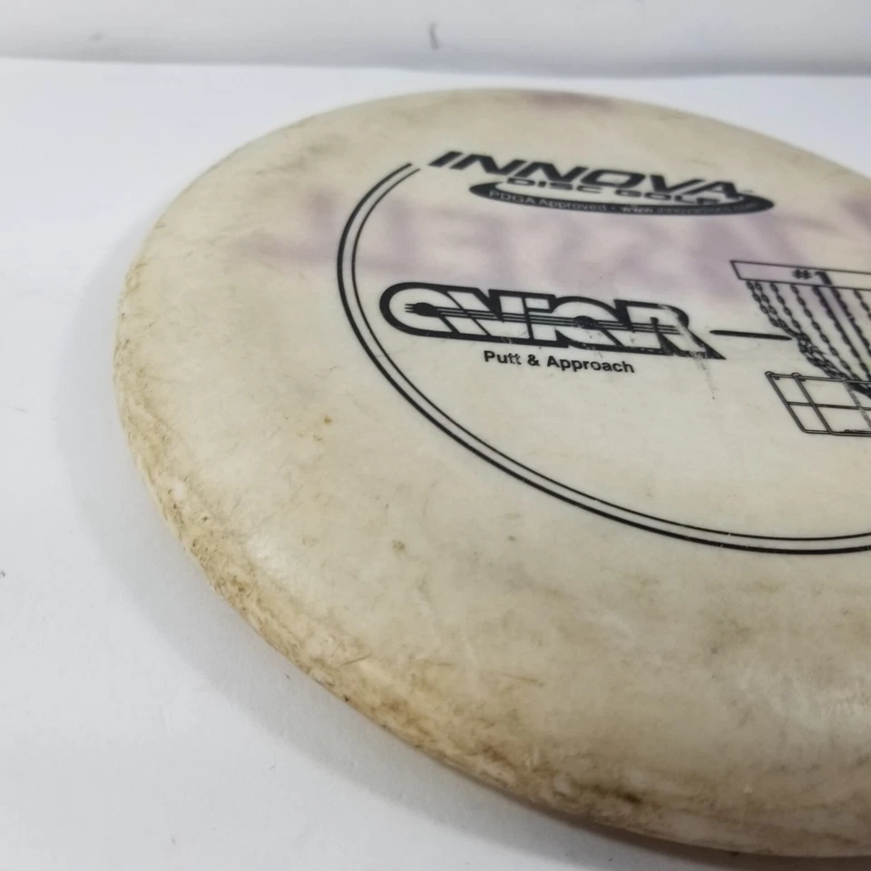 Patent Numbered Golf Frisbee Aviar Putt & Approach Putter Innova Disc White - Image 3 of 4