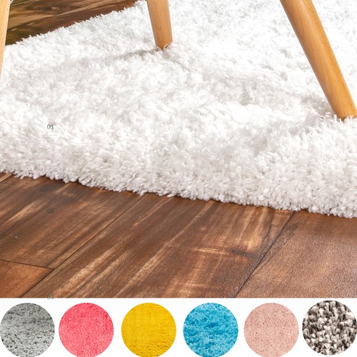 Super Soft Solid Shag Rug Washable Skid & Slip Resistant Area Rugs 2x3 to 8x10 - Picture 1 of 35