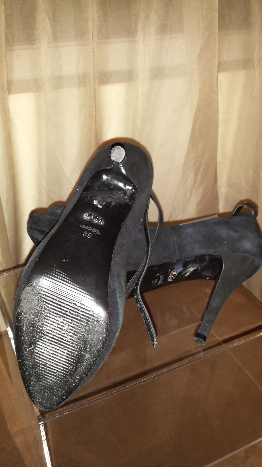 ZARA BASIC Collection- BLACK ANKLE STRAP PLATFORM… - image 4