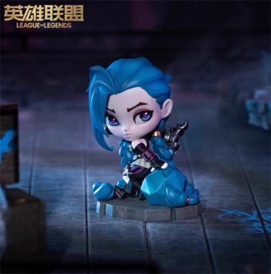 League Of Legends LOL Jinx PVC 11cm Cute Figure Model Statue Toy