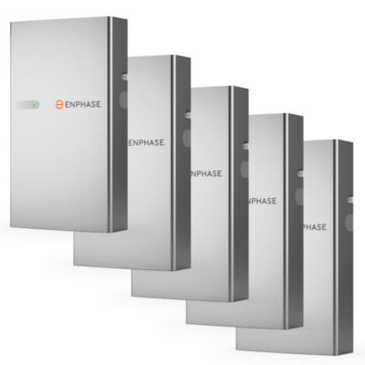 5 (FIVE) NEW Enphase IQ Battery 5P - 5.0 kWh, AC-Coupled, 15-Year Warranty