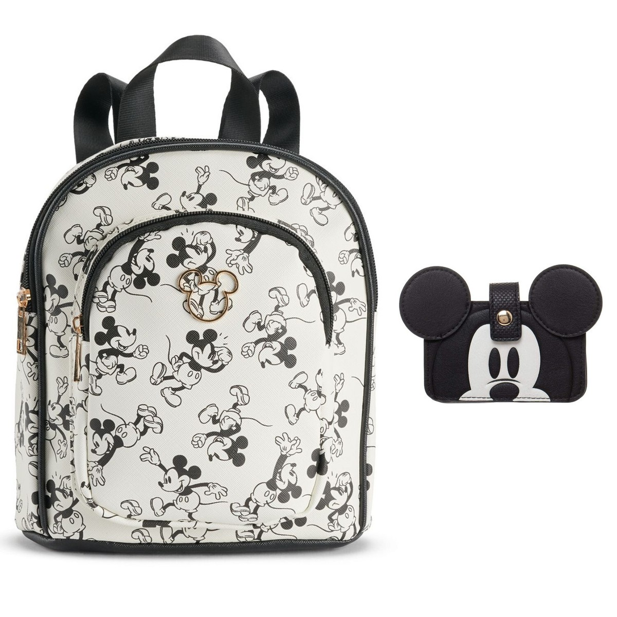 Disney Mickey Mouse Character Poses Mini Backpack with Card Wallet Disney Mickey Mouse Classic Mini Backpack | Her Universe main image 4
