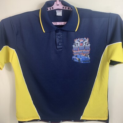 Daytona Beach Race Week Pro Player 2012 Blue Yellow Polo Mens XL