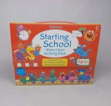Usborne Starting School Wipe Clean Activity Pack 4 Books