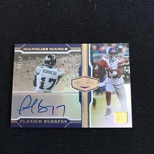 2020 Plates & Patches Plaxico Burress Marquee Marks Auto Autograph 47/99 Giants