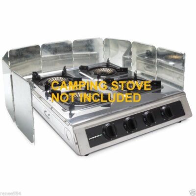 Companion Camping Stove Windshield Double COMP8534 for sale