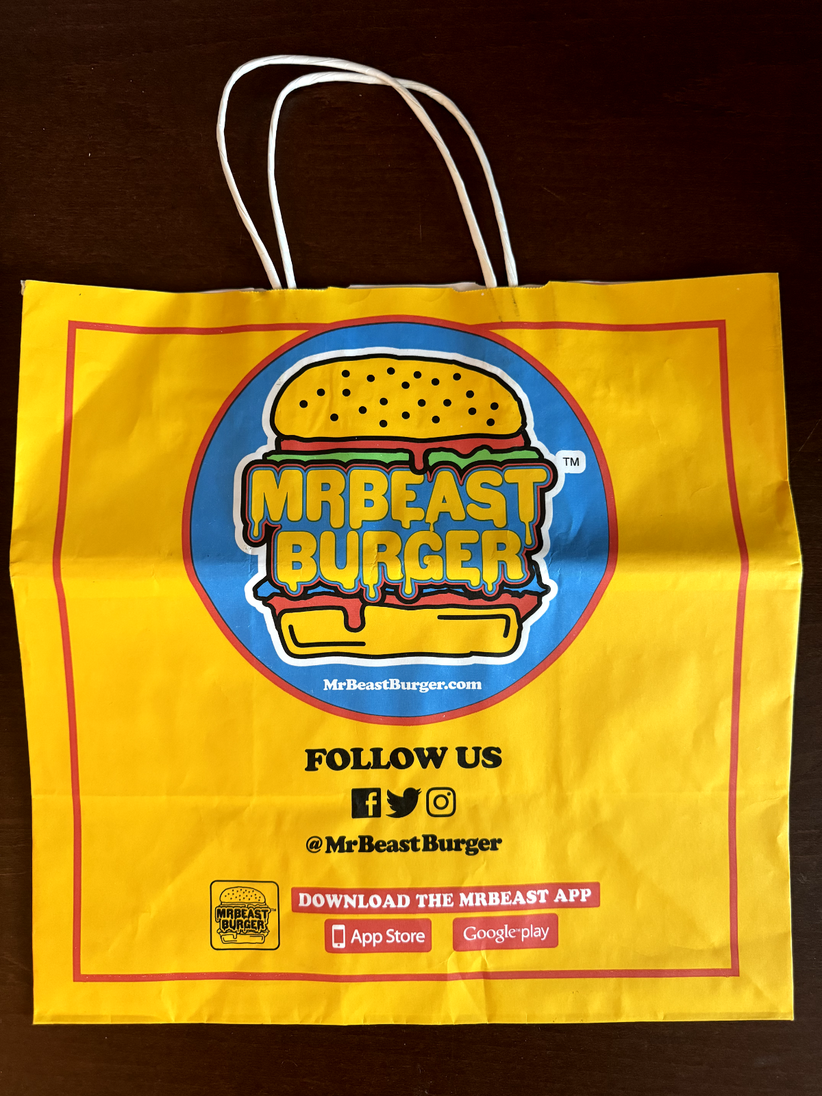 MrBeast Burger bag - rare
