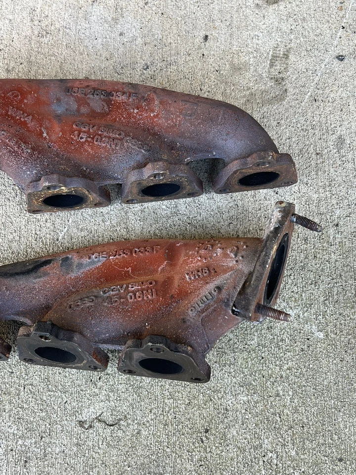 2012-2018 Audi Q5 3.2L LEFT & RIGHT EXHAUST MANIFOLD HEADERS SET OEM Foto 3 de 4