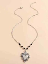 Collana Sacro Cuore Ciondolo con Pendente Argento Chiesa Ex Voto 