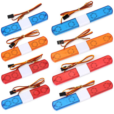 Multi blinkendes LED-Polizei-Alarmlicht für 1/10 1/8 HSP Kyosho Traxxas RC Car