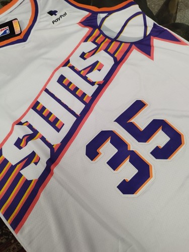 CANOTTA/JERSEY DA COLLEZIONE-BASKET NBA-DURANT-PHOENIX SUNS-BIANCA - Foto 3 di 7