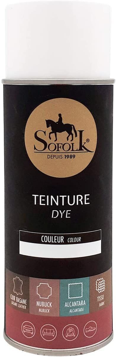 Teinture basane et cuir marron chocolat en aérosol pour masquer les éraflures rebelles