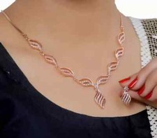  Necklace Earring Jewellery Set For Women partywear birthday Gift For Her