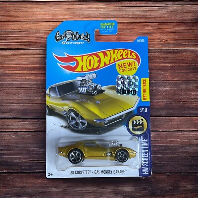 Hot Wheels 68 CORVETTE GAS MONKEY GARAGE #99 HW Screen Time Diecast