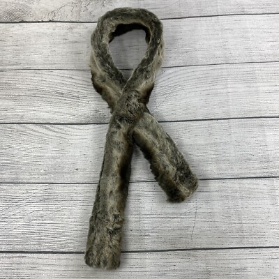 D Harrison & Company Faux Canadian Sable Mink Fur Scarf 6  Warm Body Heart Soul