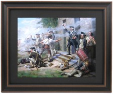 Framed Battle of Springfield N.J. 1780, by John Ward Dunsmore. 2 Sizes.