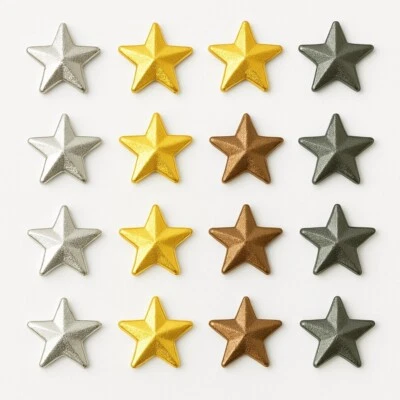 EIMASS® Hot Fix Aufbügeln Stern Metallnieten, Zum Selbermachen Verschönern Taschen Schuhe Kostüm Handwerk