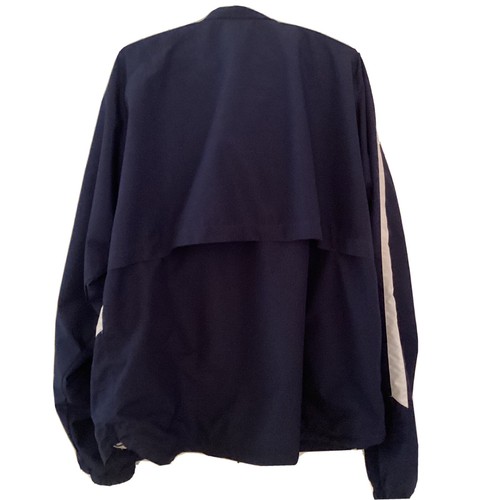 Brooks Full Zip Up Windbreaker Casual Jacket Navy Blue Men's Size XXL - Picture 3 of 4