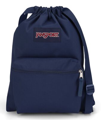 JanSport Drawsack Backpack Rucksack Sportbeutel Rucksack Navy dunkelblau