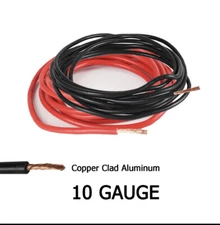 10 GAUGE Flex Car Truck Power Primary Wire BLACK RED Electrical Cable Repair Lot