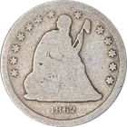 1862-P Seated Liberty Quarter