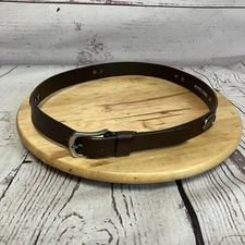 Eagles Wings Belt Mens Size 36 NFL Genuine Leather Brown New England Patroits