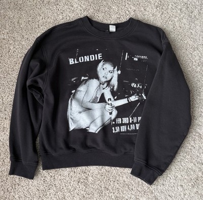 H&M Divided Blondie Band Concert Sweatshirt Size S Black Color Graphic 