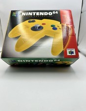 Nintendo 64 N64 Yellow Controller NUS-005 CIB Complete Authentic