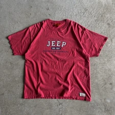 Vintage 90s Jeep Freedom and Capability Red T Shirt Size XXL