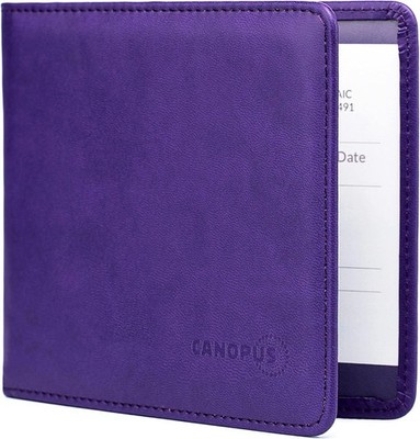 Car Registration and Insurance Holder, PU Leather Card Holder, V Color: Purple