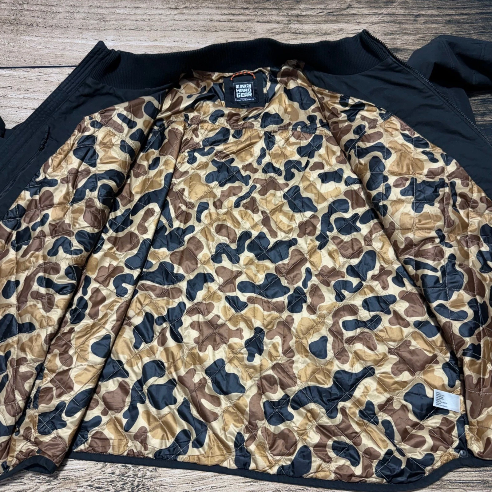 Alaskan Hardgear Jacket Mens 2XL Black Thermore Work Bomber Duluth Trading Co - product detail image 4