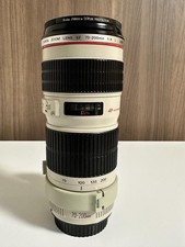 Canon EF70-200mm F4 L IS USM Telephoto Zoom Lens with lens hood and caps
