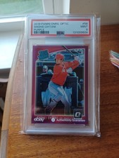 Shoehi Ohtani (RC) 2018 Optic Purple Prizm Rated Rookie Variation #56 PSA 9 MINT
