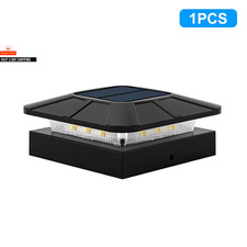 Solar Post Cap Lights Outdoor Waterproof LED Deck Lights with 2 Color Modes 4X4 