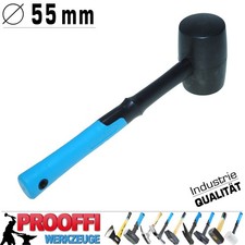 Profi Gummihammer Hart Schon Ausbeul Pflaster Hammer Fiberglas Ø 55 mm Schwarz