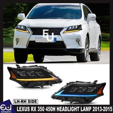 FULL LED HEAD LIGHT LAMP FOR LEXUS RX 350 450H WITH BLUE DRL SEQUENTIAL 13-2015