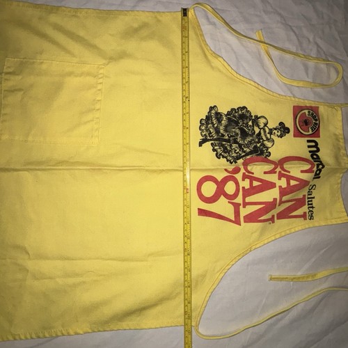 Vintage Shop Rite Can Can Apron 1987 Marcal 1980s Dancer - Picture 4 of 5