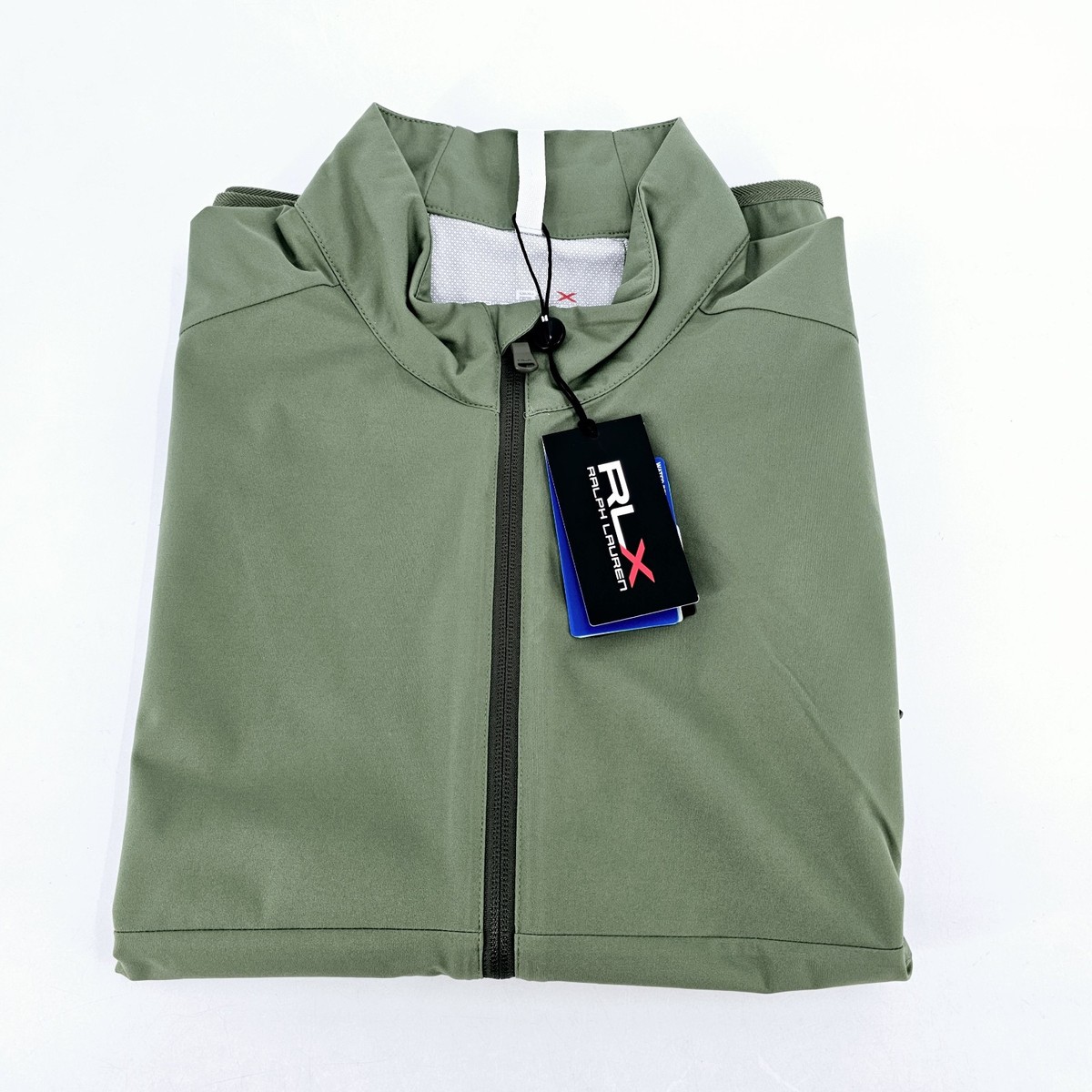RLX Ralph Lauren Golf 7/15 Vest Mens MEDIUM M Green Active