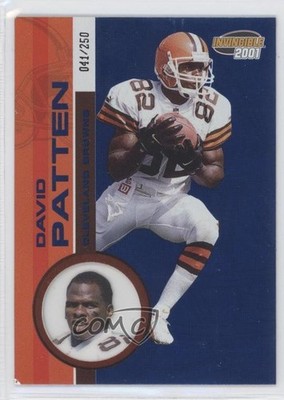 2001 Pacific Invincible Blue 41/250 David Patten #143 3c7