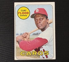 1969 TOPPS BASEBALL #540 CURT FLOOD CARDINALS EX