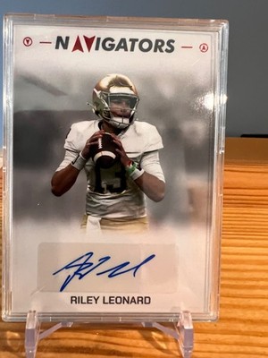 2025 Pulse Navigators- Riley Leonard Autographed  Encased /25 Notre Dame - Colts