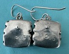 925 Marked Sterling Silver Pierced Drop Hook Earrings 5 g Size .5 “ x .5” — photo 5