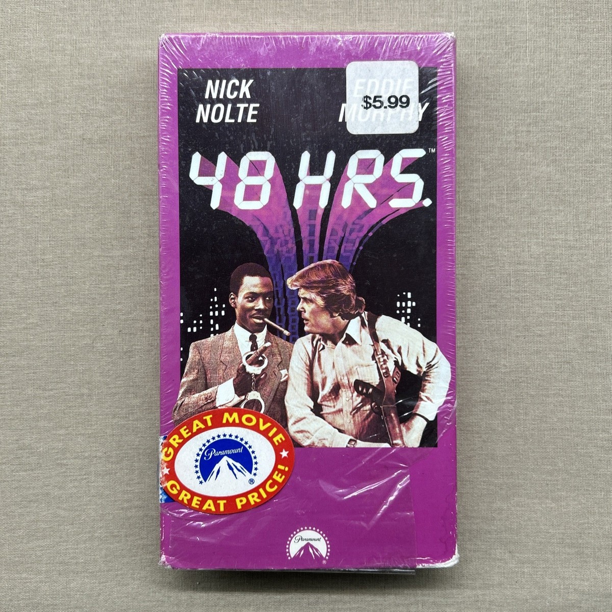 48 Hrs. (VHS 1982) Buddy Cop Crime Comedy Eddie Murphy Nick Nolte