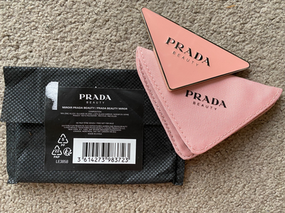 NEW Prada Beaute Beauty Perfume Makeup Compact Mirror Pocket