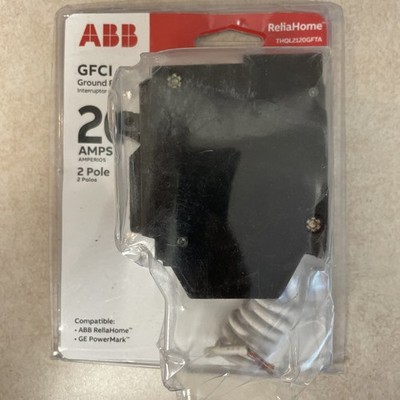 ABB 20A Double Pole Ground Fault Circuit Breaker with Self-Test THQL2120GFTA