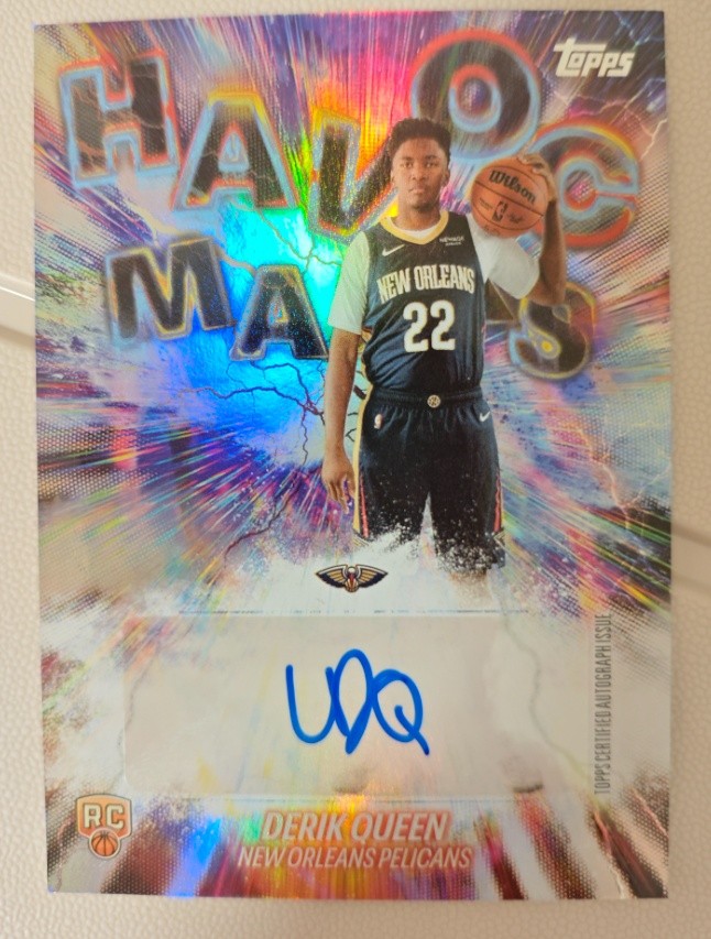 Derik Queen 2025 Topps NBA Basketball Havoc Marks Autograph Rookie #HM-DQ