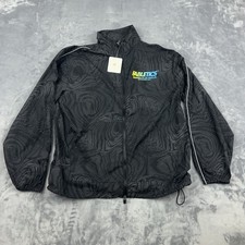 Fabletics Oversized Flyweight Windbreaker Jacket Black Reflective Size S NWT